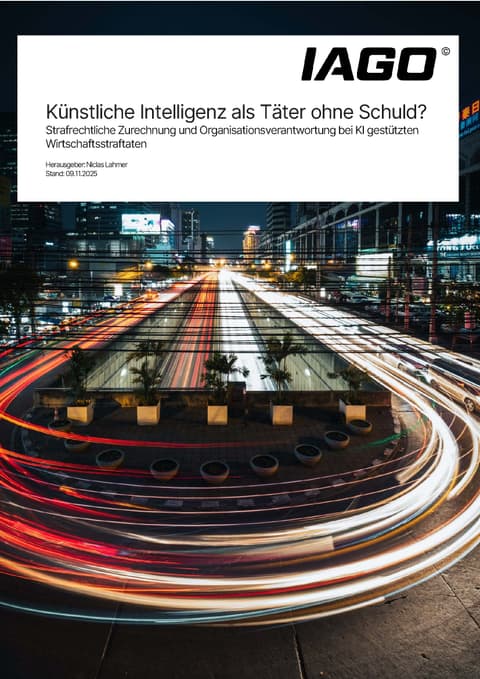 Artificial intelligence as an offender without guilt