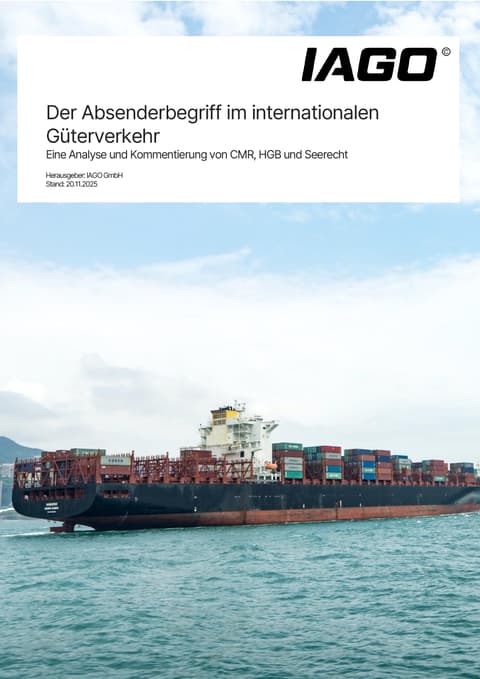 The concept of the shipper in international carriage of goods