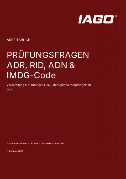 Exam questions ADR, RID, ADN & IMDG Code